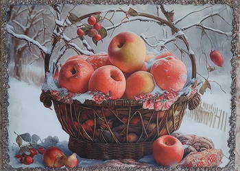 Obraz na płótnie i desce - Jabłka