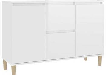 vidaXL Szafka, biała, połysk, 101x35x70 cm, materiał drewnopocho(sku806109)
