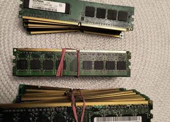 Pamięć RAM DDR 2, DDR 3 złote styki. 1 kg