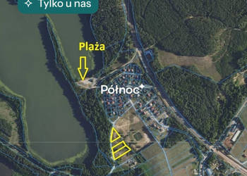 Działka budowlana, MAZURY Woszczele nad JEZIOROREM
