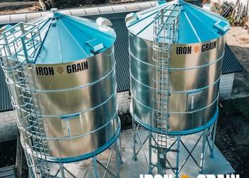 SILOS zbożowy Lejowy Typu SL od 10T do 2000Ton Ocynk Polski producent
