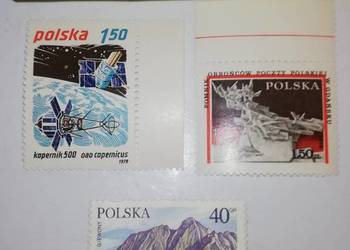 Stare znaczki pocztowe lata 70-te PRL - niestęplowane