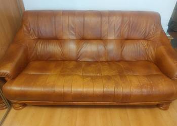Skórzane fotele I sofa rozkładana.Stelaz nie uzywany