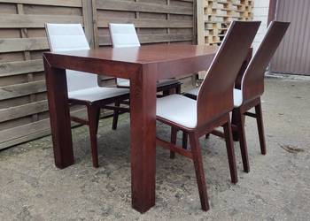 Komplet Paged stół rozkładany Cuba + 4 krzesła Linea Macao PROMOCJA
