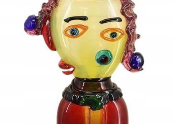 Szkło Murano Style GLASS - Dama Abstrakcja - Twarz Figura ze Szkła 60cm