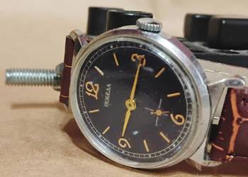 Zegarek Męski Pobieda krab 15 JEWELS 2602 ciemno niebieska baranek