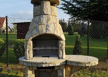 Kominek, grill ogrodowy z kamienia piaskowego (B5)
