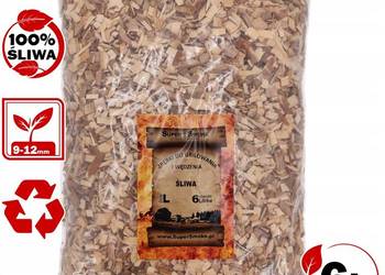 Zrębki Wędzarnicze Super Smoke ŚLIWA KL-10 (9-12mm) Large 6 Litrów