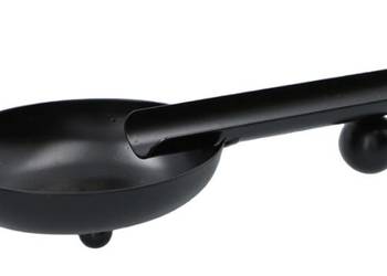 Czarna Popielniczka do Cygar z Miejscem na Cygaro Popielnica Cygarowa