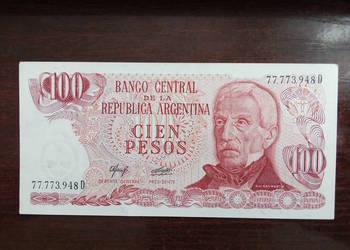 Banknot 100 peso Argentyna
