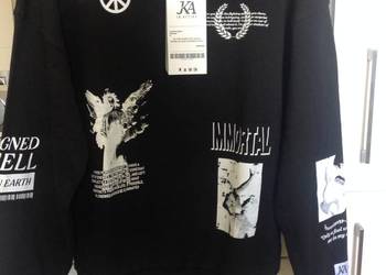 Bluza Męska Czarna z Nadrukiem KA JK ATTIRE rozm L/X- XL NOWA