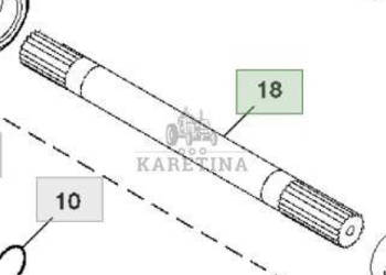John Deere 8110 8210 8310 8410 Wał CZĘŚCI R132248
