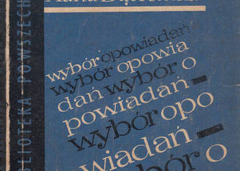 (01675) WYBÓR OPOWIADAŃ – MARIA DĄBROWSKA