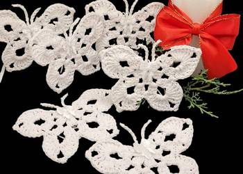 Motylki zawieszki choinkowe Motylki zawieszki choinkowe