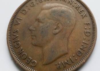 WIELKA BRYTANIA-ONE PENNY-1945 r