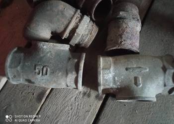 Trójnik stalowy 50 mm z gwintem wewnętrznym ,złączki ,kolanka  i inne
