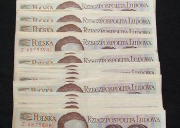 POLSKA 20 ZŁ TRAUGUTT SERIA Z Banknoty Zestaw - 10 szt UNC