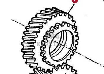 Massey Ferguson 3690 Wałek Zębaty Zębatka Skrzyni Dynashift 36 zęby CZĘŚCI…