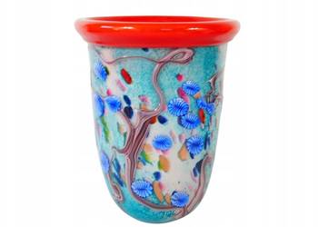 MURANO style piękny kolorowy WAZON 3D