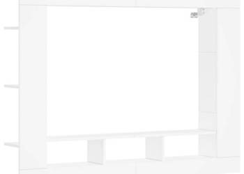 Szafka pod TV biała 152x22x113 cm materiał drewnopochodny WM-833722