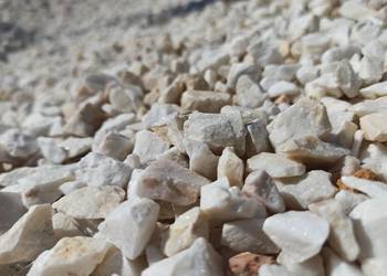 Grys Biała Marianna kamień ozdobny Biały kremowy Głazy Palisady Kostka żwir