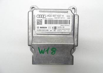 MODUŁ STEROWNIK AIRBAG PODUSZEK POWIETRZNYCH 4G0907637H AUDI A6 C7 4G