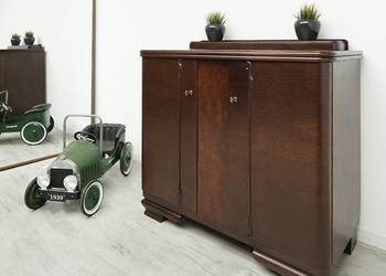 Zabytkowa komoda z lat 30-tych w stylu art deco. Po renowacji.