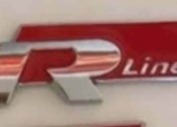 NOWY klejany znaczek RLINE r line czerwony klejany emblemat