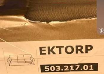 Pokrowiec ikea ektorp na sofę 3 i 2 os.