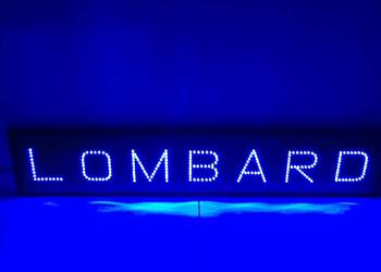 Reklama LED LOMBARD 150x30cm zewnętrzna