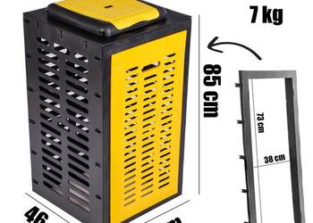 Kosz do segregacji smieci pojemnik na odpady 1,2,3,4 stojak na worki 120 L