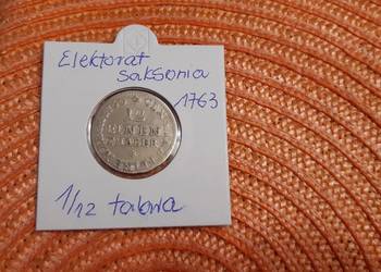moneta srebrna Elektoratu Saksonii z 1763r