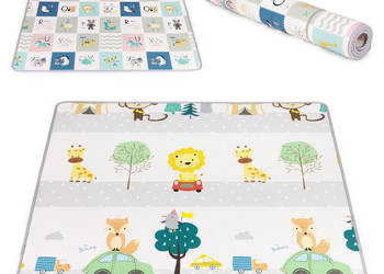 Mata piankowa dla dzieci edukacyjna dwustronna zwijana alfabet ECOTOYS