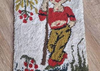 Kilim makata cepelia retro vintage chłopiec w ogrodzie