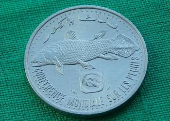 Komory 5 franków 1992 ryba Latimeria