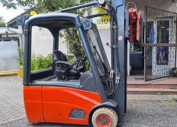 Wózek widłowy elektryczny Linde E16, przesuw obrotnica triplex