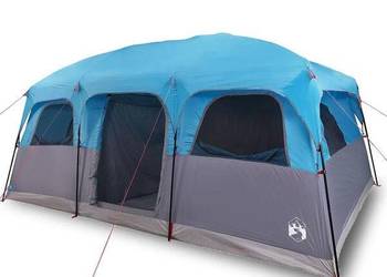 vidaXL Namiot rodzinny, 10-os., niebieski, wodoszczelny(SKU:94540)