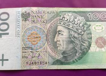 Banknot 100 zł 1994 seria YJ - Zastępcza seria - (nr.5)