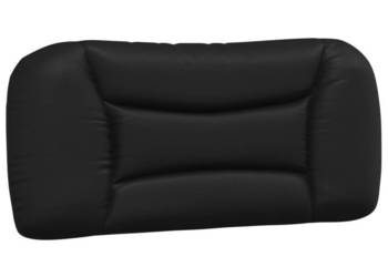 Poduszka na wezgłowie czarna 90 cm sztuczna skóra WM-374544