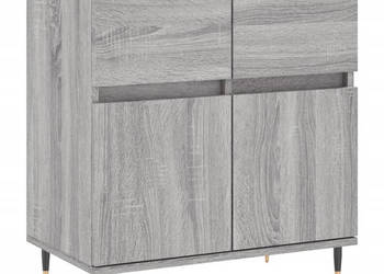 Komoda szary dąb sonoma 60x35x70 cm materiał drewnopochodny WM-831114