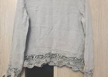 Delikatna bladoniebieska bluzka Zara rozmiar mex 26 (S)