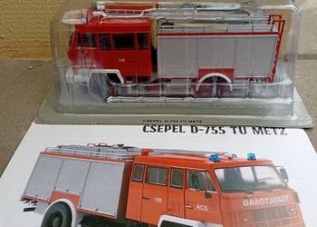 CSEPEL D-755 METZ Straż Pożarna Kultowe ciężarówki auta PRL 1/43 Deagostini