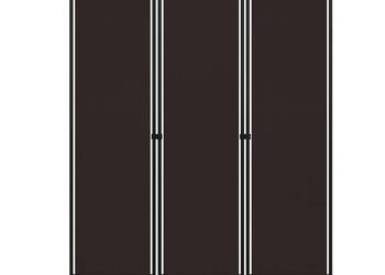 vidaXL Parawan 3-panelowy, brązowy, 120 x 180 cm（SKU:320700）