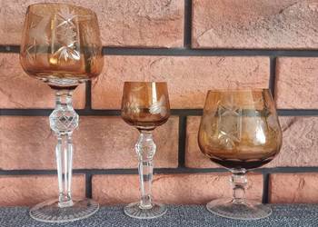 Kieliszki Remery zestaw 3 x 6 szt. kolor bursztyn
