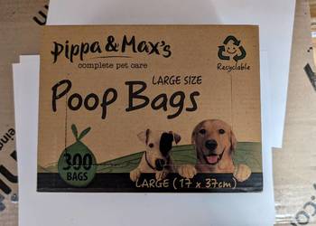 worki na psie odchody Pippa & Max's Poop Bags. 300 szt.