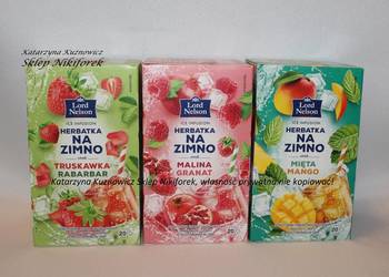 Lord Nelson herbata owocowa na zimno 20t mięta mango malina granat rabarbar