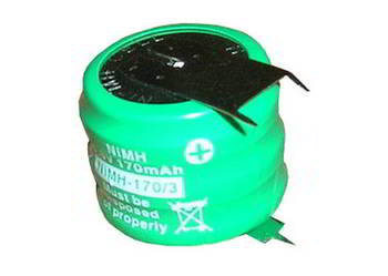 Akumulator Ni-MH 3,6V 170mAh fi 25x18mm 3pin