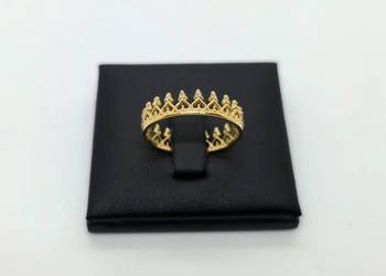 Nowy złoty pierścionek próby 585 - 2,09g (Rozmiar 19)