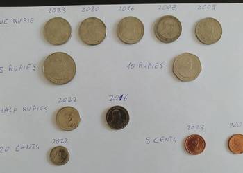 Mauritius Monety Rupia Cent  _wsystkie lub wybrane_