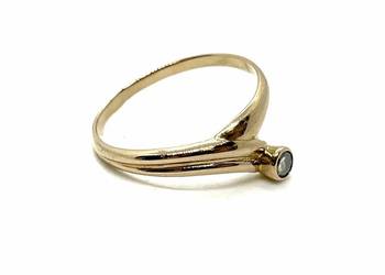 Złoty Pierścionek Próby 585 2,05g Rozmiar 16 Cyrkonia Złoty Pierścionek Próby 585 2,05g Rozmiar 16 Cyrkonia